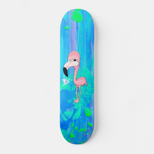Flamingo Persoonlijk Skateboard (Voorkant)
