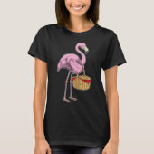 Flamingo Picknickmand T-shirt (Voorkant)