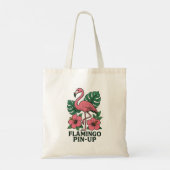 Flamingo Pin-Up Canvas tas (Achterkant)