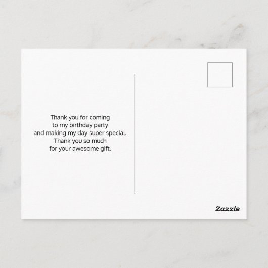 Flamingo & Pineappel Patroon Dank u Briefkaart (Achterkant)