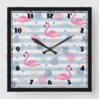 Flamingo & Pineappel Patroon