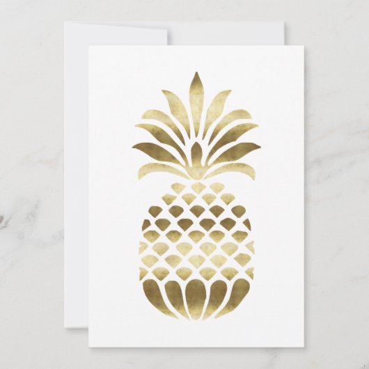 FLAMINGO PINEAPPLE BIRTHDAY-uitnodiging Kaart (Achterkant)