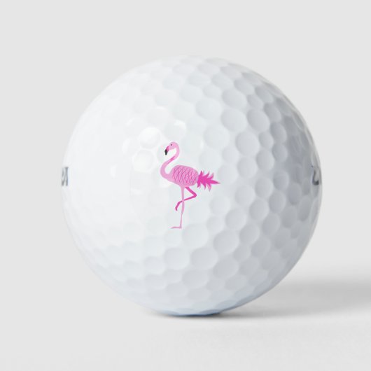 Flamingo Pineapple Golfballen (Voorkant)