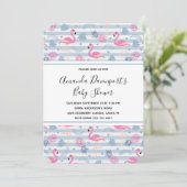 Flamingo & Pineapple Pattern-Baby shower Kaart (Staand voorkant)