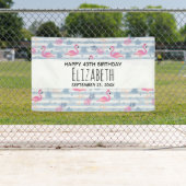 Flamingo & Pineapple Pattern Birthday Spandoek (Insitu)