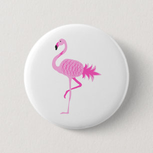 Flamingo Pineapple Ronde Button 5,7 Cm