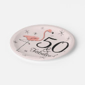Flamingo Pink 50 en bord van papier van Fabulous (Gekanteld)