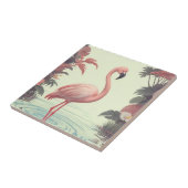 Flamingo  Pink Bird Tegeltje (Zijkant)