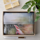 Flamingo Pink Bird Tissuepapier (Geschenk)