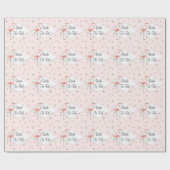 Flamingo Pink diamant Bride om te zijn! Cadeaupapier (Vlak)