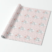 Flamingo Pink diamant Bride om te zijn! Cadeaupapier (Uitgerold)
