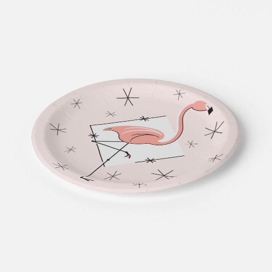 Flamingo Pink diamant paper bord (Gekanteld)