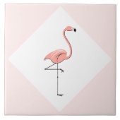 Flamingo Pink Diamond tile Tegeltje (Voorkant)