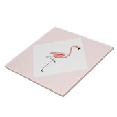 Flamingo Pink Diamond tile Tegeltje (Zijkant)