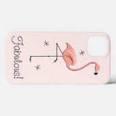 Flamingo Pink 'Fabulous!' iPad Mini hoesje (Achterkant (horizontaal))