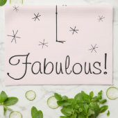 Flamingo Pink Fabulous! keukenhanddoek (Gevouwen)