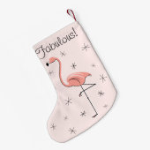 Flamingo Pink Fabulous! Kleine Kerstsok (Achterkant (Hangend))