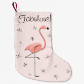 Flamingo Pink Fabulous! Kleine Kerstsok (Voorkant)