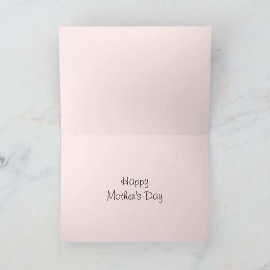 Flamingo Pink Fabulous Ma! moederdag kaart (Binnen)