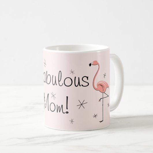 Flamingo Pink 'Fabulous Ma' mok (Voorkant rechts)