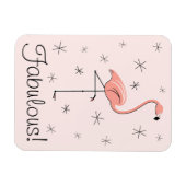 Flamingo Pink Fabulous magnet buigzaam Magneet (Horizontaal)