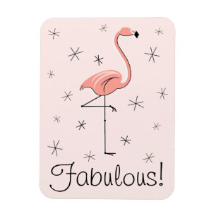 Flamingo Pink Fabulous magnet buigzaam Magneet