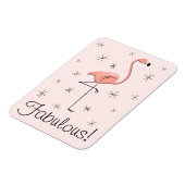 Flamingo Pink Fabulous magnet buigzaam Magneet (Linkerzijde)