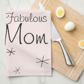 Flamingo Pink Fabulous Mam keukenhanddoek (Quarter Fold)
