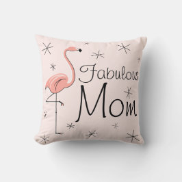 Flamingo Pink 'Fabulous Mam' werpt kussen