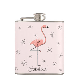 Flamingo Pink Fabulous! omwikkelde kolf Heupfles