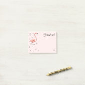 Flamingo Pink "Fabulous!" Post-it® Notes (Op bureau)