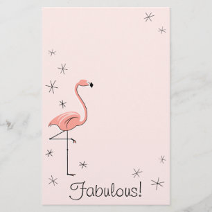 Flamingo Pink Fabulous! schrijfbehoeften Briefpapier