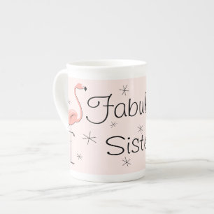 Flamingo Pink Fabulous Sister! mok van botkinkt
