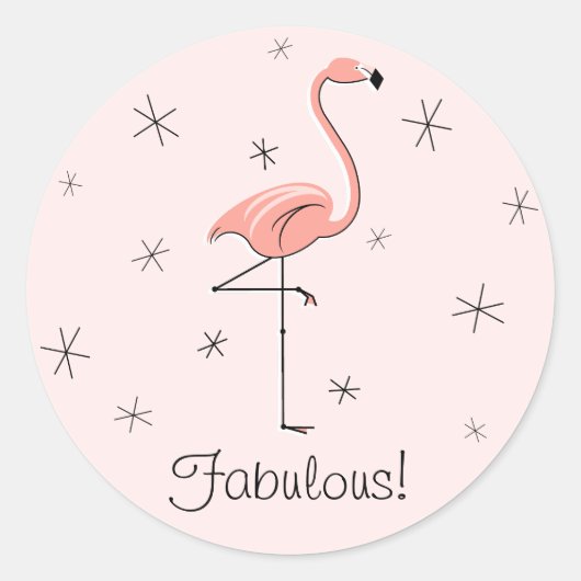 Flamingo Pink Fabulous! sticker (Voorkant)