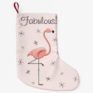 Flamingo Pink Fabulous! stocking Kleine Kerstsok