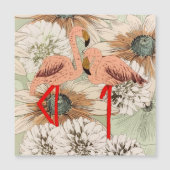 Flamingo Pink Floral Tropical Leaves Glitter (Voorkant)