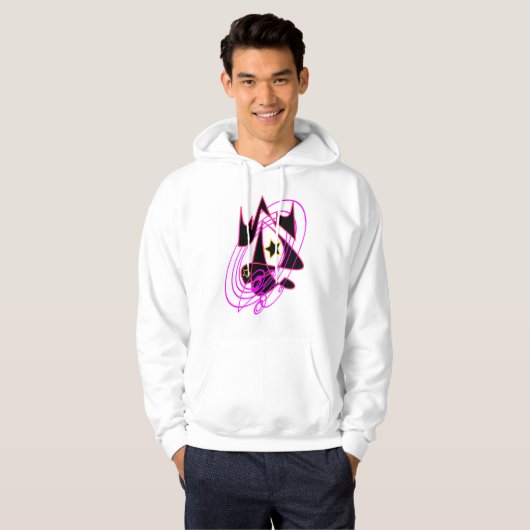 Flamingo Pink Galaxy Hoodie (Voorkant volledig)