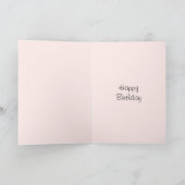 Flamingo Pink Happy Birthday-grietenkaart Kaart (Binnen)