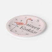 Flamingo Pink Happy Birthday paper bord (Gekanteld)