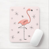 Flamingo Pink mousepad Muismat (Met muis)
