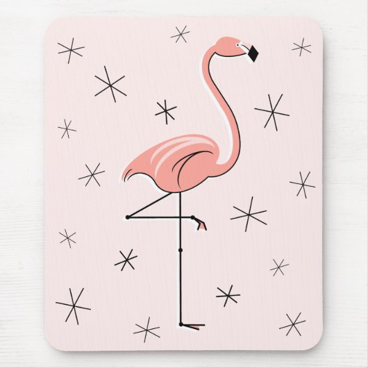 Flamingo Pink mousepad Muismat (Voorkant)