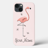 Flamingo Pink 'Name' iPad Mini hoesje (Achterkant)