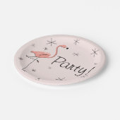 Flamingo Pink Party! bord papier (Gekanteld)