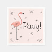 Flamingo Pink Party! Papieren servetten (Voorkant)