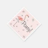 Flamingo Pink Party! Papieren servetten (Hoek)