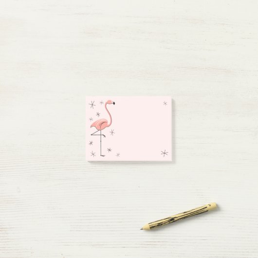 Flamingo Pink Post-it® Notes (Op bureau)