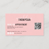 Flamingo Pink Professional make up Artist Visitekaartje (Achterkant)