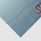 Flamingo Pink Reflection Wildlife Foto Tissuepapier (Detail)