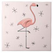Flamingo Pink tegel Tegeltje (Voorkant)