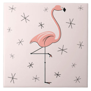 Flamingo Pink tegel Tegeltje